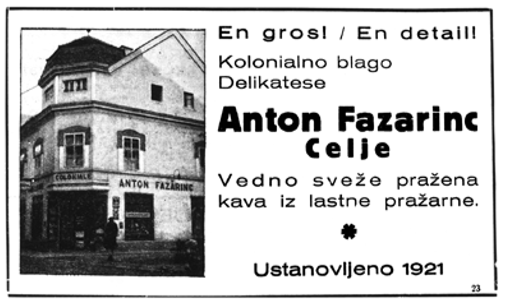 Hiša Fazarinc leta 1927